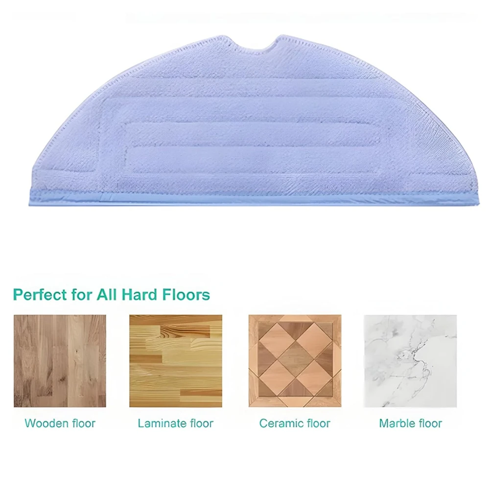 12PCS Microfiber Mop Pads Kit for Roborock S7 S7MaxV S7MaxV Plus S8 S8+ T7S T7S Plus Vacuum Cleaner Replacement Parts