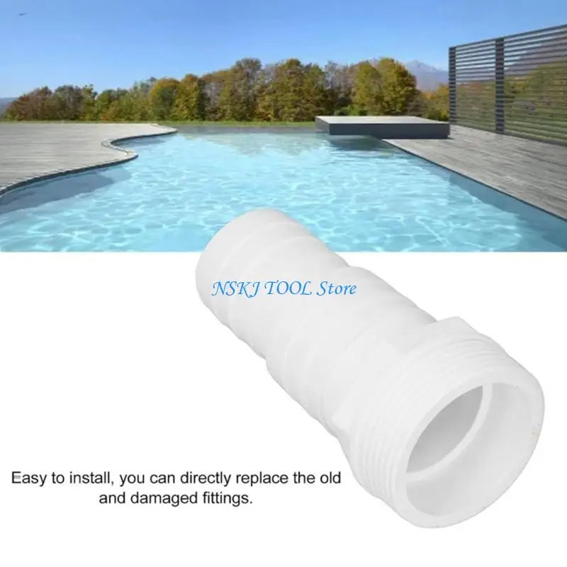 L8RC 2Pcs Multipurpose Pool Hose Nozzle Male Thread Pool Filter Hose Adapter
