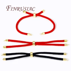 Handmade DIY Making Bracelet Cord Chain 18K Gold Plated Semi-finished Bracelet Accessories,Adjustable Milan Rope Chain
