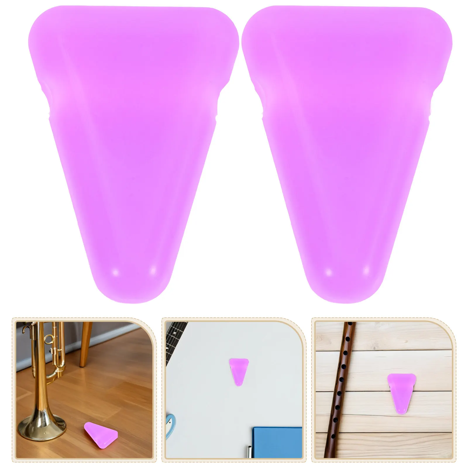 2Pcs Silicone Tuning Fork Holder Compact Portable Protective Base Stand for Meditation Sound Healing Yoga Musicians Use