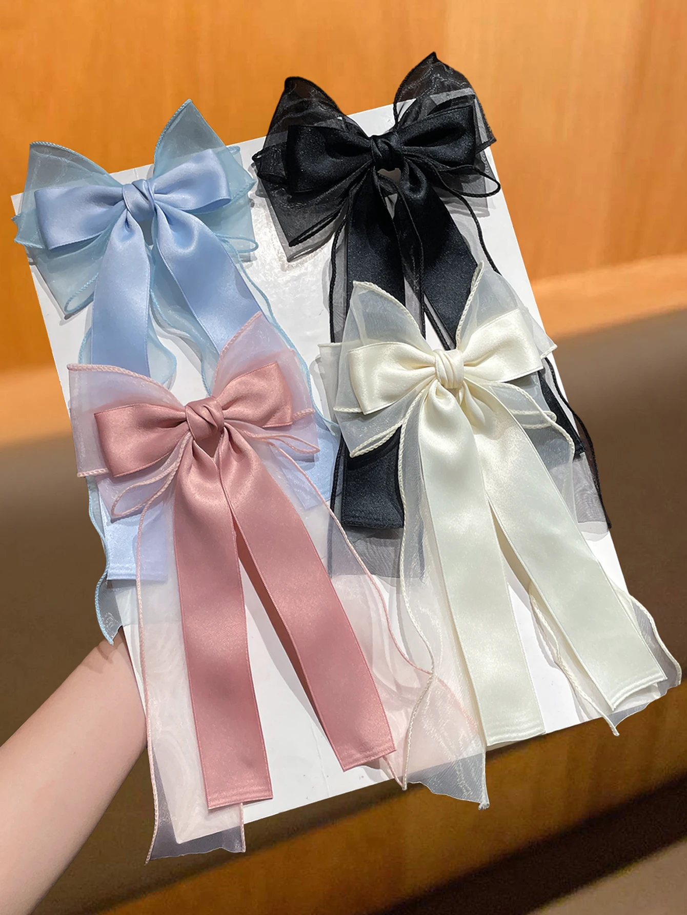 

Fashionable Ladies Butterfly Knot Spring Clip 1/4pcs Set Versatile Daily Use Ideal Women's Accessory Gift Recommendation