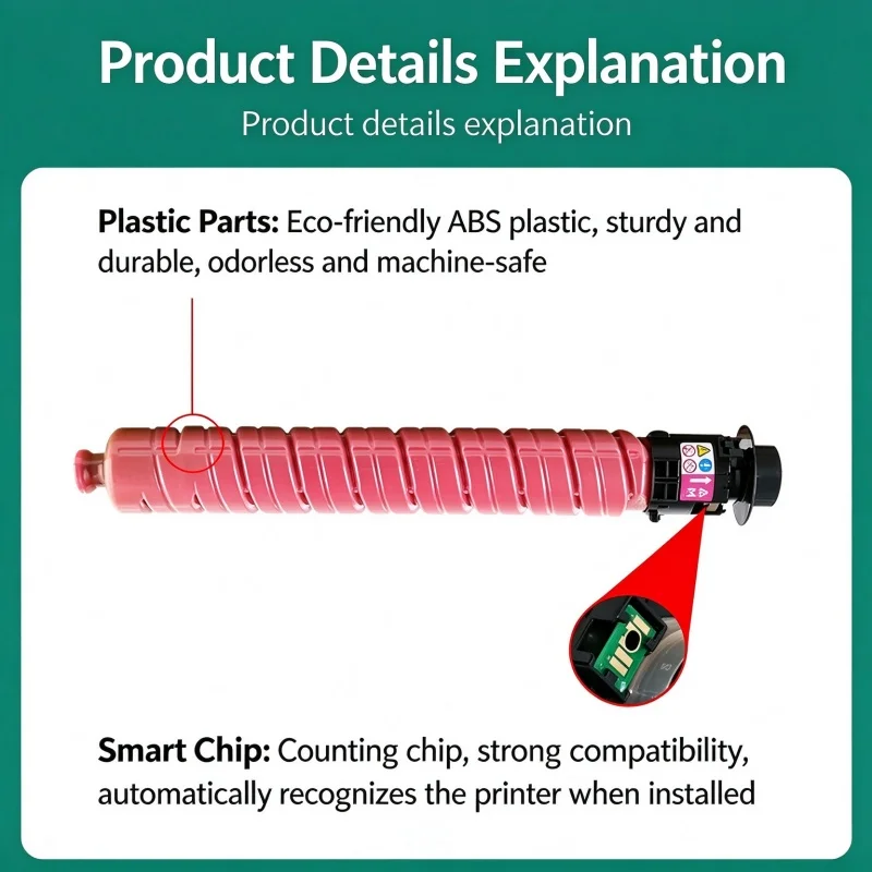1PCS Toner Cartridge Compatible for Ricoh Aficio Lanier Savin MP C3002 C3502 MPC3002 copier color toner