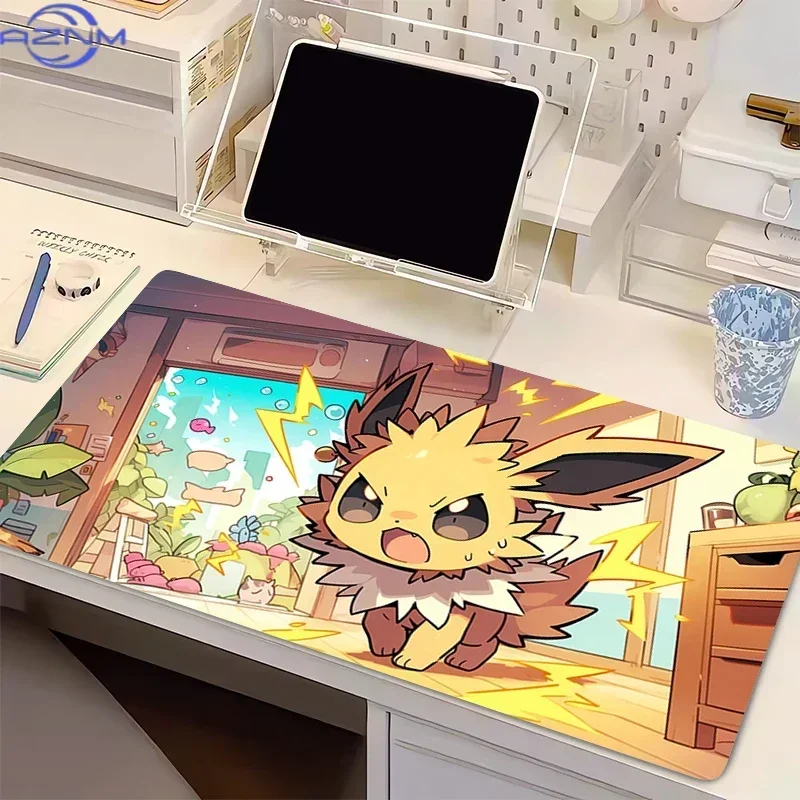 Natural Rubber Pokemon Anime Gaming Mouse Pad Non-slip Desk Mat Keyboard Pad Gaming Accessories for Gamer