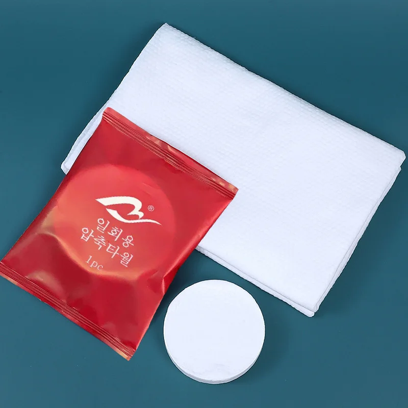 

Портативное одноразовое сжатое полотенце для путешествий, идеально подходит для очищения лица и тела, отлично подходит для поездок и кемпинга.