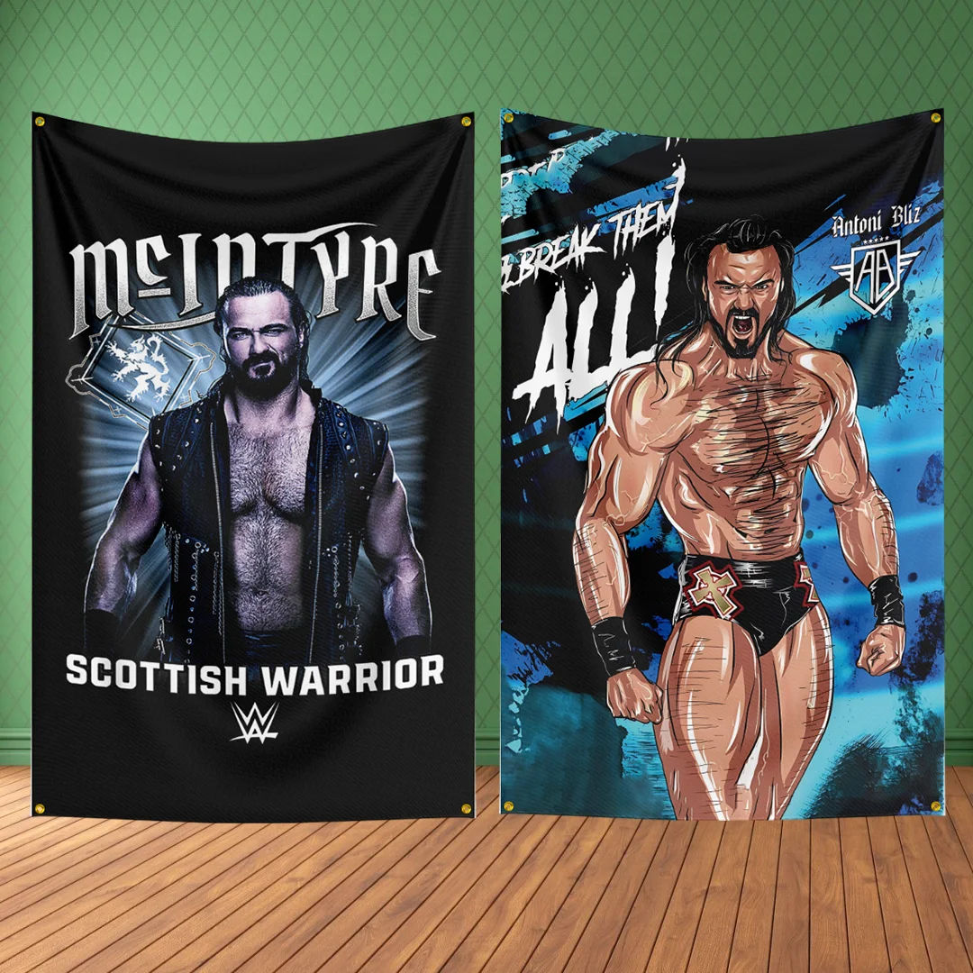 

3×5FT D-Drew-McIntyreS WWE Wrestler Flag Legend Motivational Wall Poster Gym Tapestry Home Dorm Decor Inspirational Canvas Flag