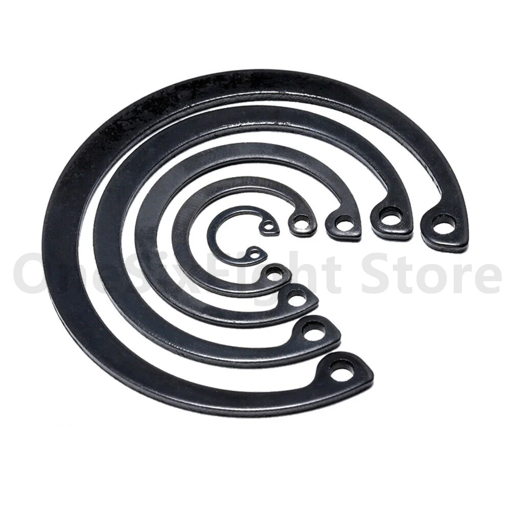 Internal retaining rings DIN 472 Seegering for 8 mm to 75 mm holes manganese steel