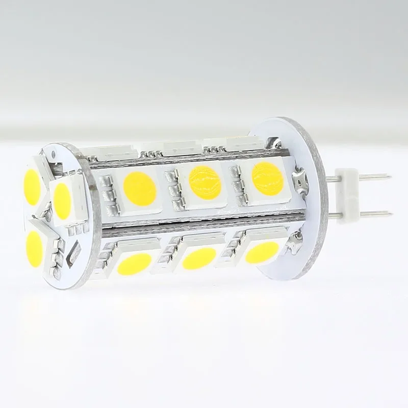 White Led G4 Bulb 12V 18LED 5050SMD 300LM Tower Type Under Cabinet Led Lighting for Crystal Chandelier Lights 1pcs/lot