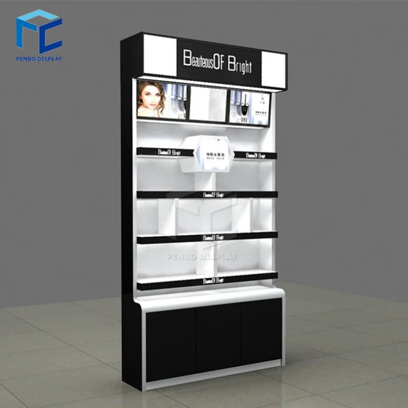 

2025customized.Retail Makeup Shelves Cosmetic Shop Skin Care Displays Stand