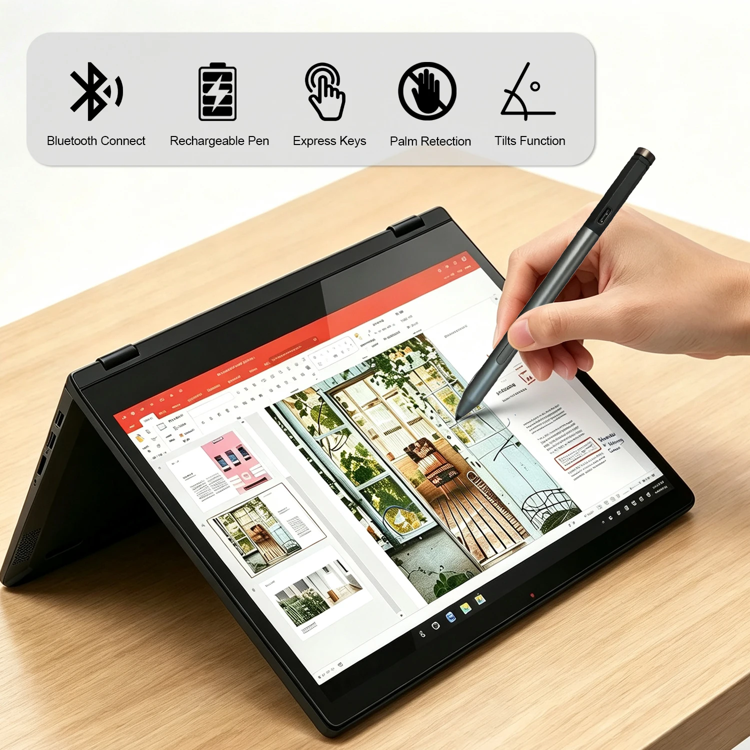 Pen Pro For Lenovo Yoga Air 14C/Yoga C950-14/15/730-13/15 Flex 14/15 6 Series Miix4/5 (Pro) IdeaPad C340 Stylus Pen For Tablet