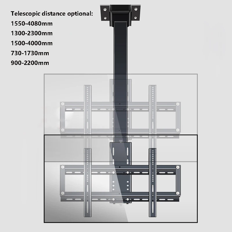 Imagem -05 - Elétrica Telescópica tv Teto Hanger Controle Remoto de Elevação 1300 a 2300 mm 32 a 70