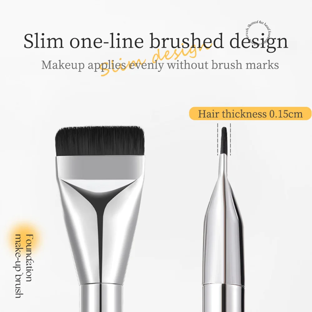 Flat Head Foundation Brush Widened Mask Brush Light Makeup Beauty Tool Smooth And Traceless Makeup Brush