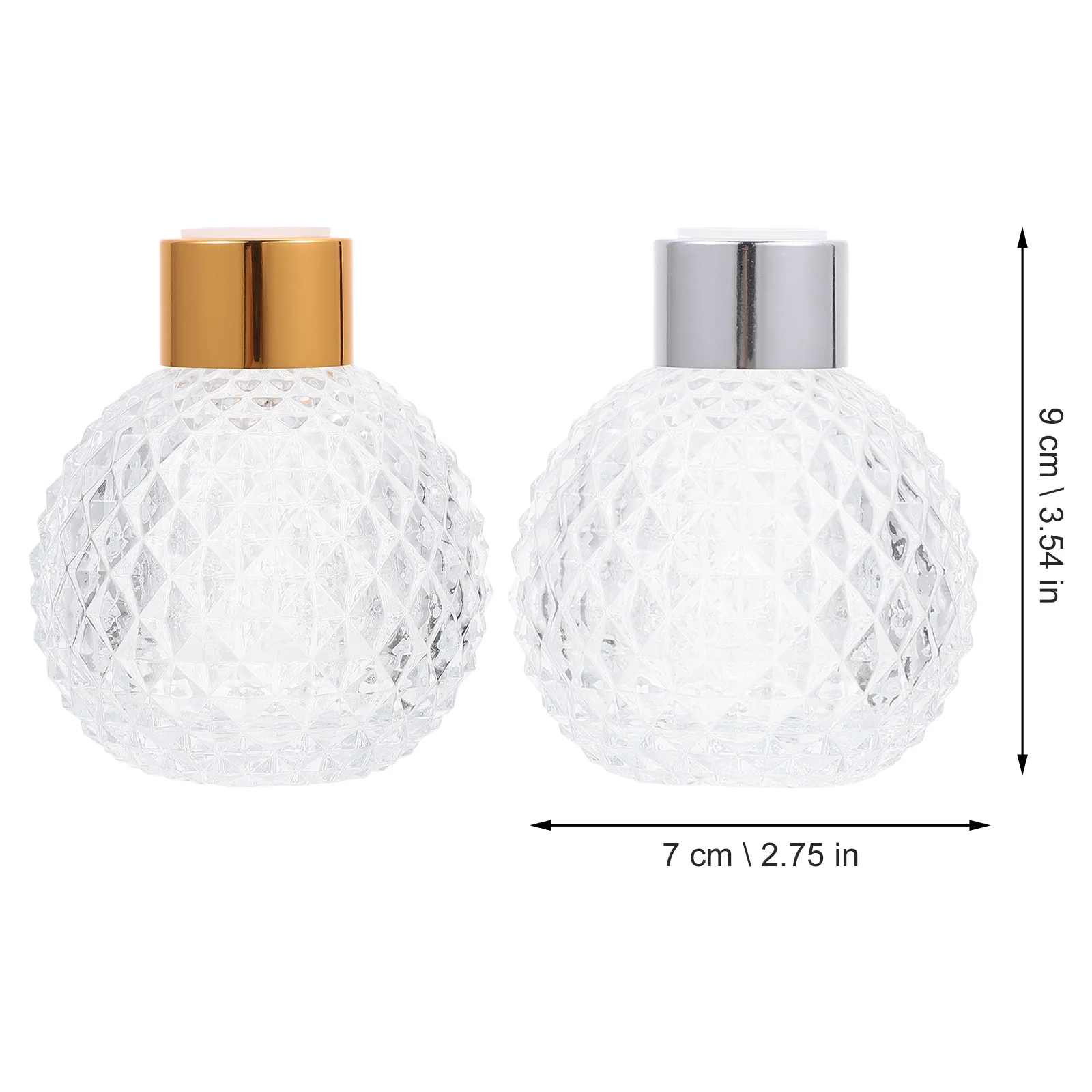 

6Pcs Fragrance Bottles Refillable Glass Empty Perfume Storage Containers Washable for Essential Oils and Delicate Fragrance