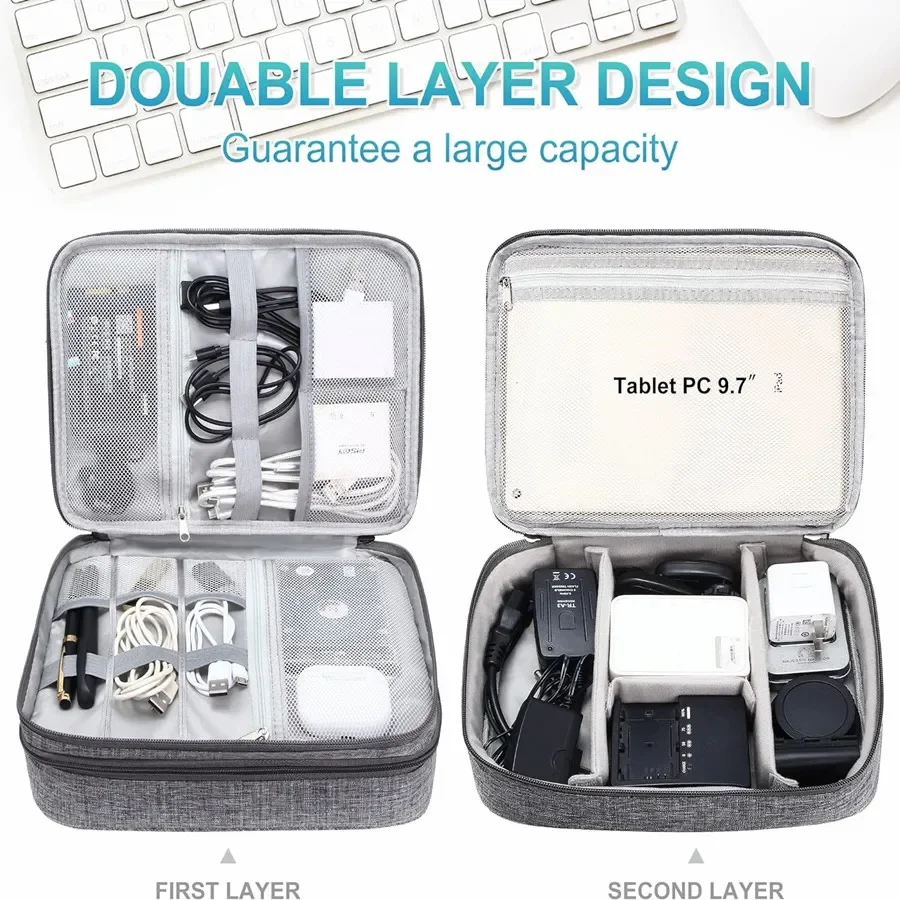 Convenient Travel Packing Cube Travel Digital Storage Bag Space Saving Hard Disk Charger Data Cable Organize Pouch Accessories