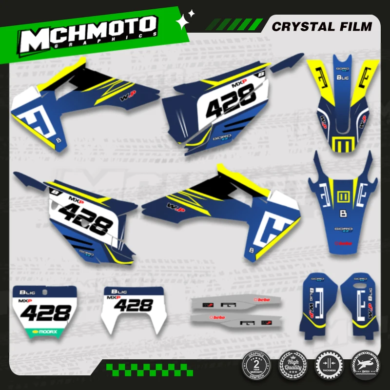 

MCHMFG Motorcycle Decal Stickers Kits For Husqvarna 150 200 250 350 450 500 TC FC TX FX FS 2019 2020 2021 TE FE 2020 2021 2022