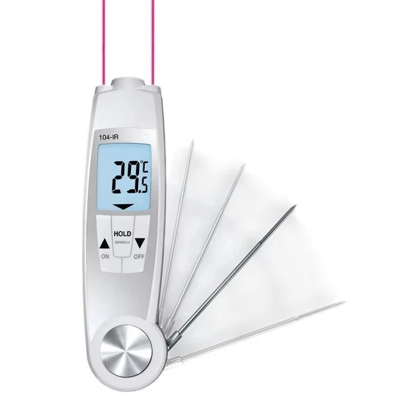104-IR Multi-Purpose Infrared & Probe Digital Thermometer, Food Safety Thermometer, 0560 1040