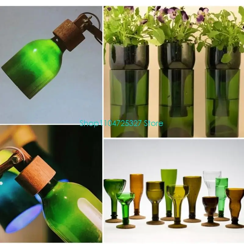 D8KF DIY Glass Bottle Cutter Kit With Stable Base For Beginners And Advanced Craft Enthusiasts Unique Home Accessories