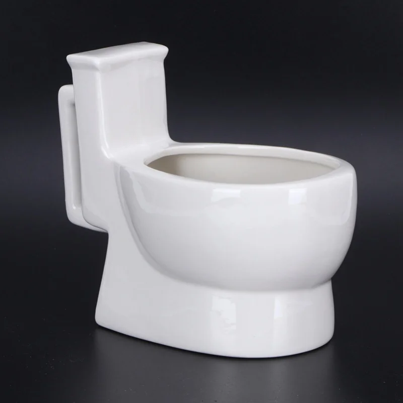 

301-400ml Ceramic Toilet Mug Funny Coffee Cup With Handle Personalized Gift For Friends