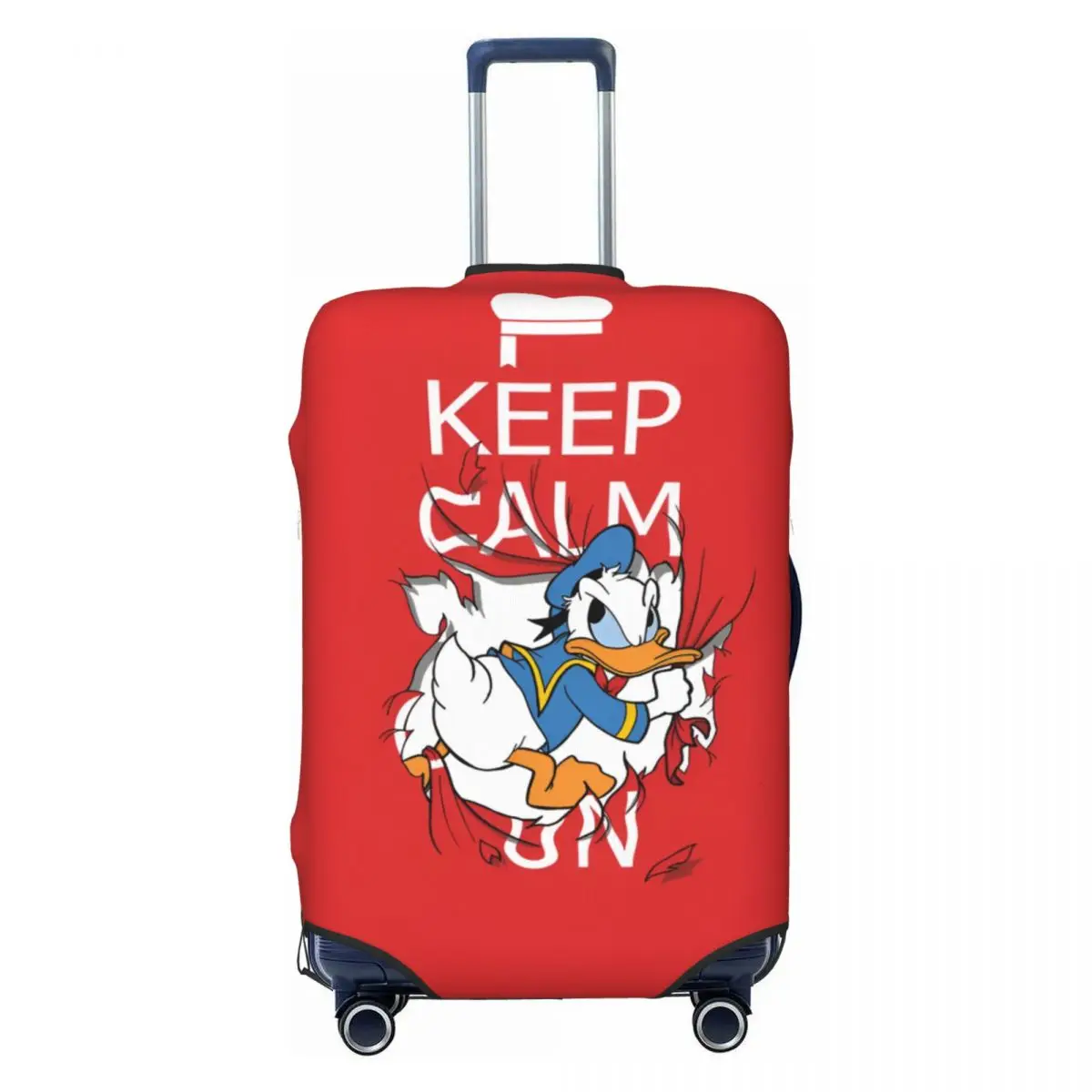 

Защитный чехол для чемодана с изображением Дональда Дака в стиле аниме, модный забавный мультяшный чехол для дорожных чемоданов 18-32 дюйма