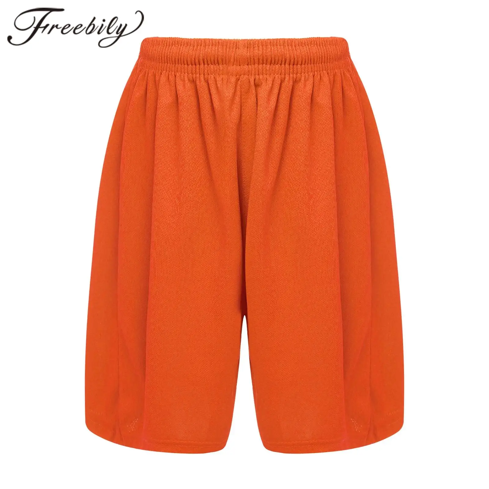 

Boys Shorts Kids Elastic Waist Solid Gym Short Pants Athletic Shorts for Football Sports Basketball Workout Children's Trunks