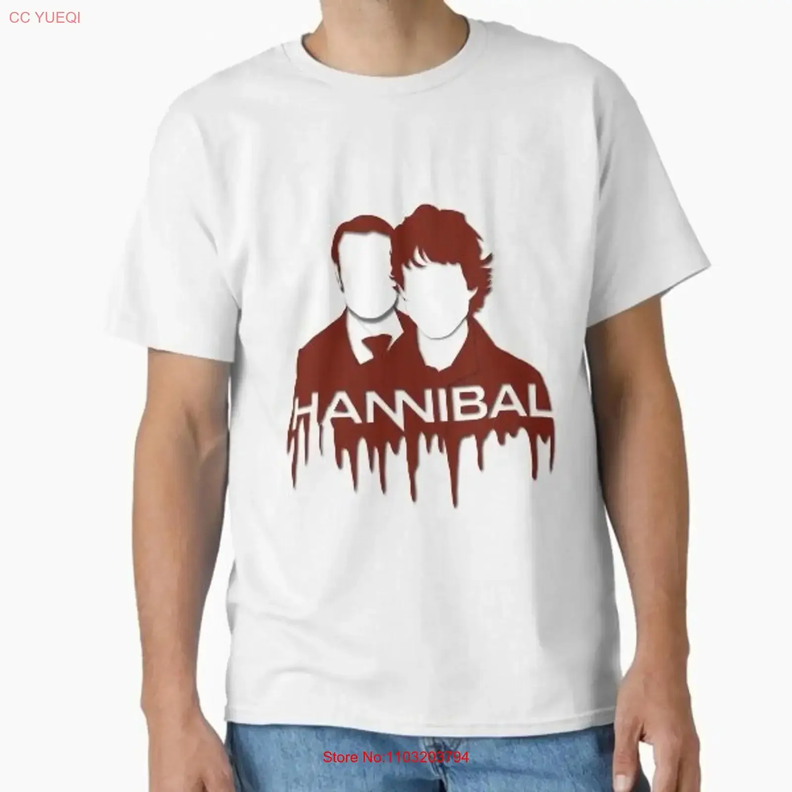 Классическая футболка Hannibal, сделанная в США, размер S 2XL, винтажная стираная повседневная дышащая модная стильная удобная уличная одежда, мягкая
