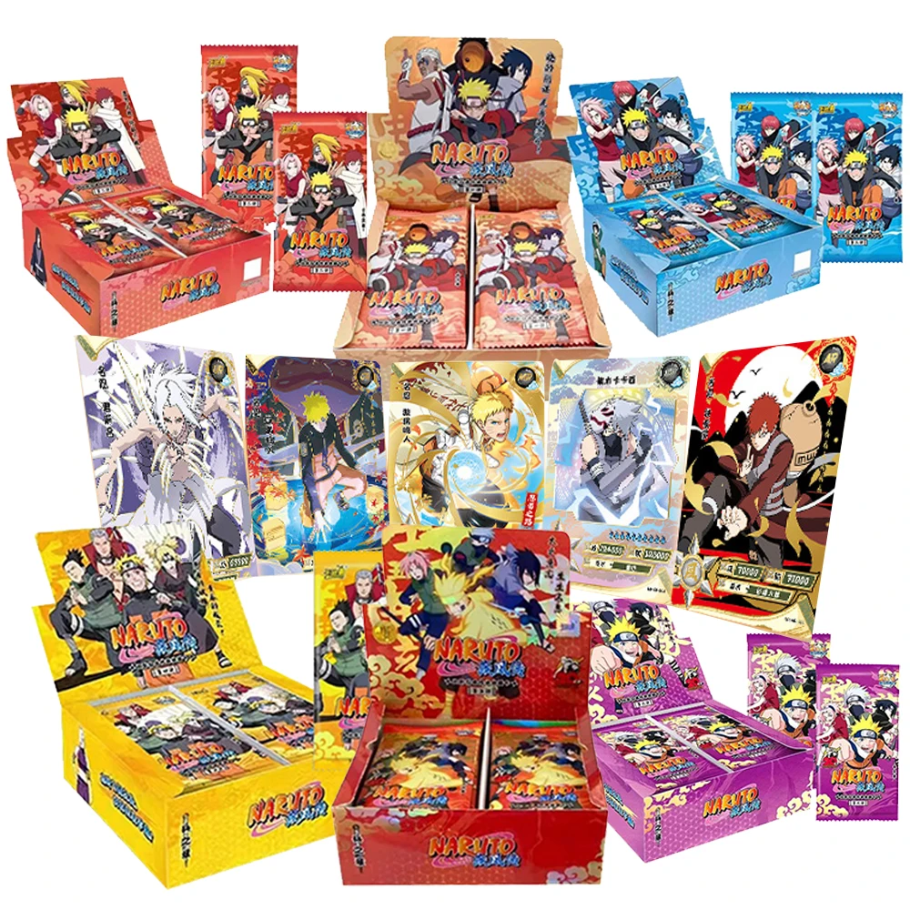 Nuovo set completo di carte Naruto KAYOU T2w5 Carte da collezione di carte periferiche di alta qualità con stampa rara serie completa