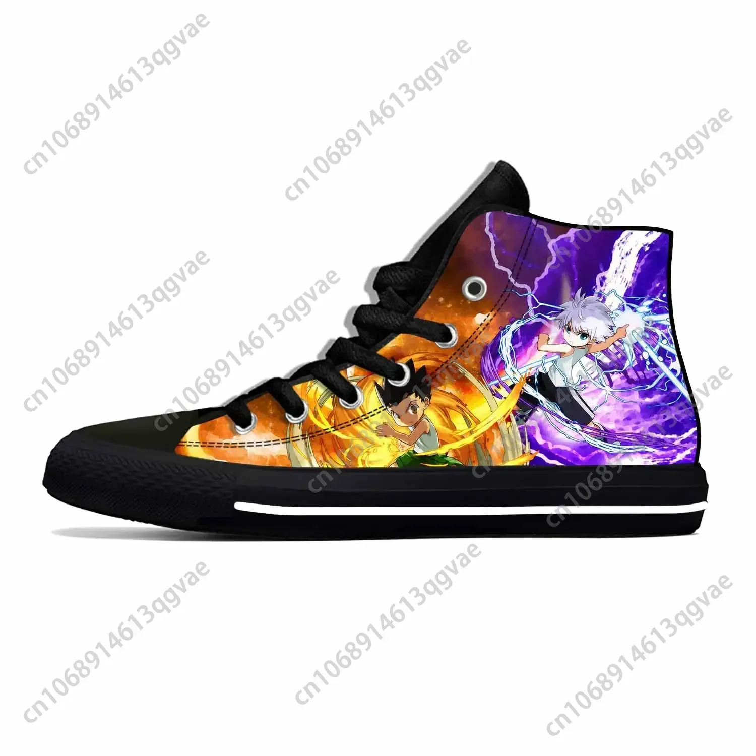 

Summer Hot Cool Gon Killua Zoldyck Hunter X Hunter Anime Casual Shoes High Top Men Women Latest Sneakers Classic Board Shoes