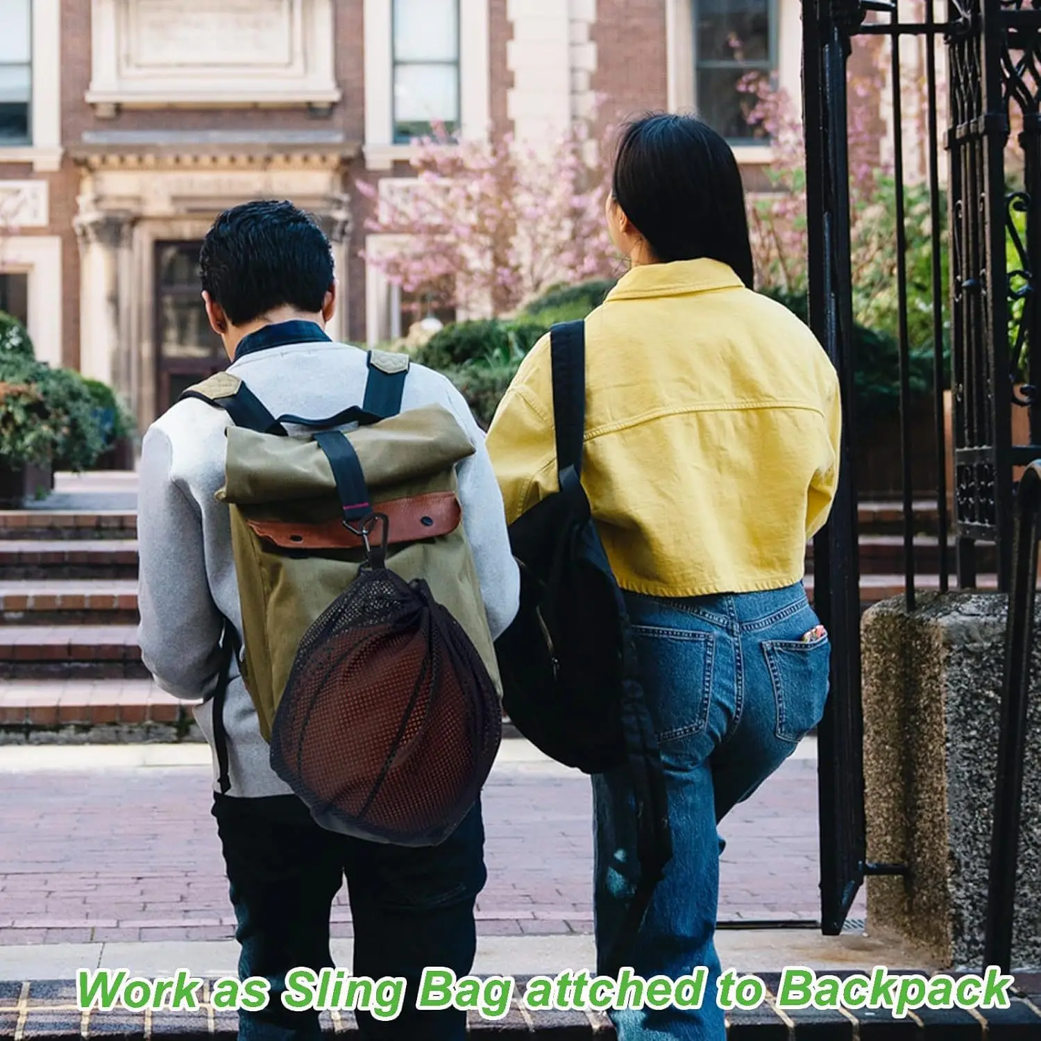 Przenośny plecak na koszykówkę ze sznurkiem, siatkowa torba na piłkę nożną, siatkę, piłkę do siatkówki, torby do przechowywania piłek, sporty na świeżym powietrzu, podróże, siłownia, joga