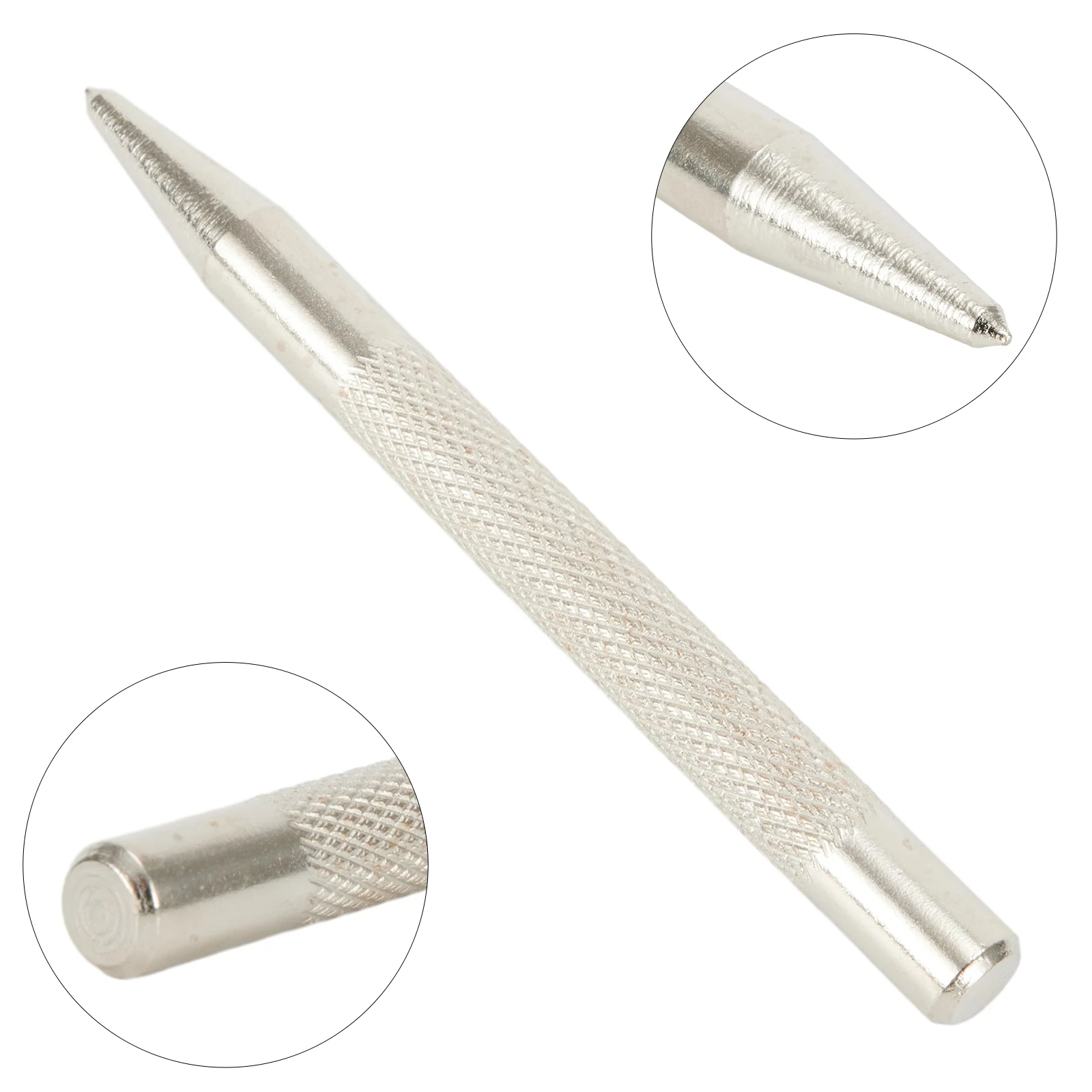 3.7 Inch Knurled Centre Punch Spot Dot Center Center Punches Carbon Steel Drilling Metal Hardened Tool New Practical