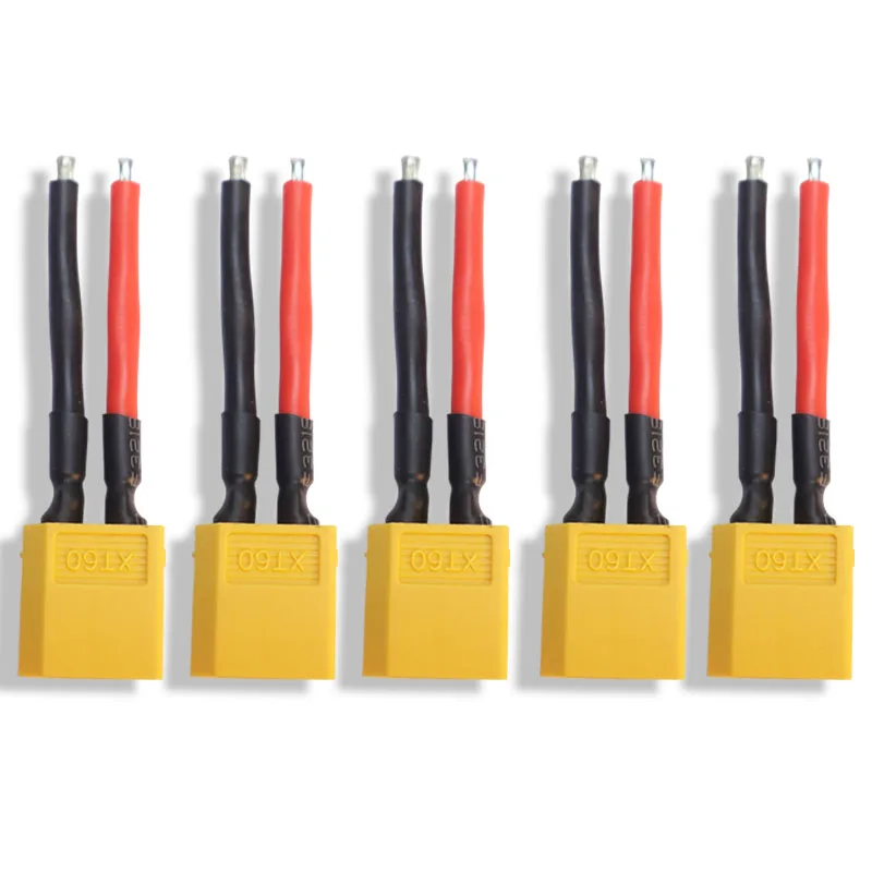 1/2/3/4/5/10Pcs 5CM XT60 Plug Female and Male Connector with 55mm/ 2.17inch 14AWG Silicon Wire for RC Lipo Battery Cable Drone