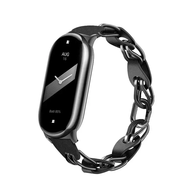 Original Stainless Steel Strap for Xiaomi Mi Band 9 Fashion Style Metal Bracelet for Miband 8 NFC Quick Release Replacement Band