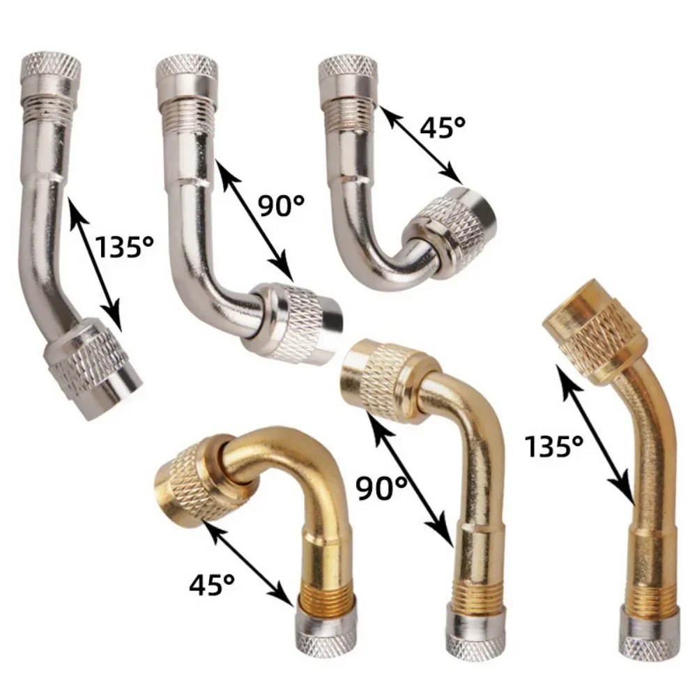 

4 Pack Valve Extenders for Balancing Scooter, Unicycle and Car with 90° and 45° Angled Extension Heads