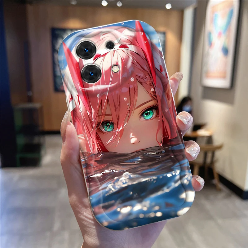 Darling In The Franxx Popular For Xiaomi Redmi Note 13 12 12S 11S 11 10 9 8 10A 9C 9T Pro Plus 5G Wave Oil Back Phone Case