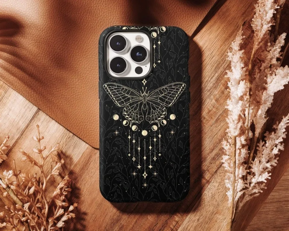 Celestial Butterfly Phone Case For IPHONE 16 15PRO MAX 14 13 12 11 Acrylic TPU Two in one magnetic Phone Cases