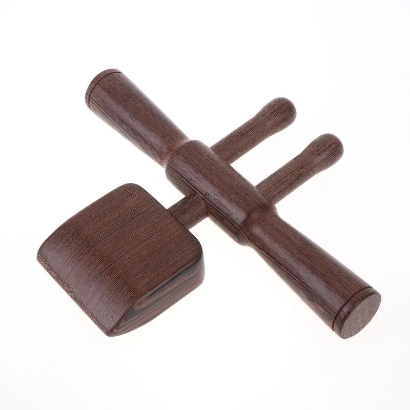 Open Back Tool Scraping Massage Guasha Rolling Stick Hand-Held Special Wenge Wood Massage Rolling Tools