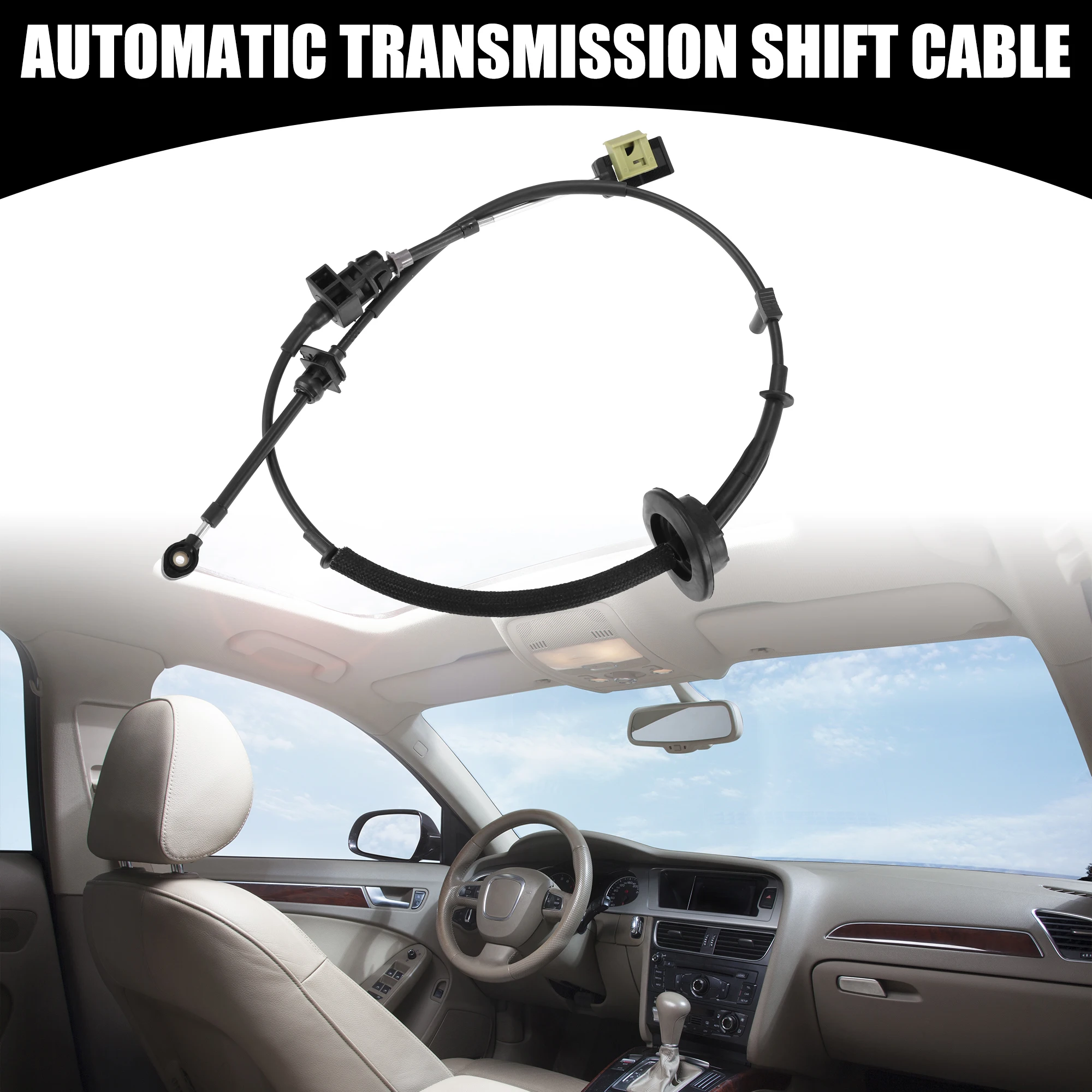 X Autohaux Transmission Gear Shift Cable Auto Trans Shifter Cable for Ford F-150 1997-1999 for Ford Expedition 1997-1999