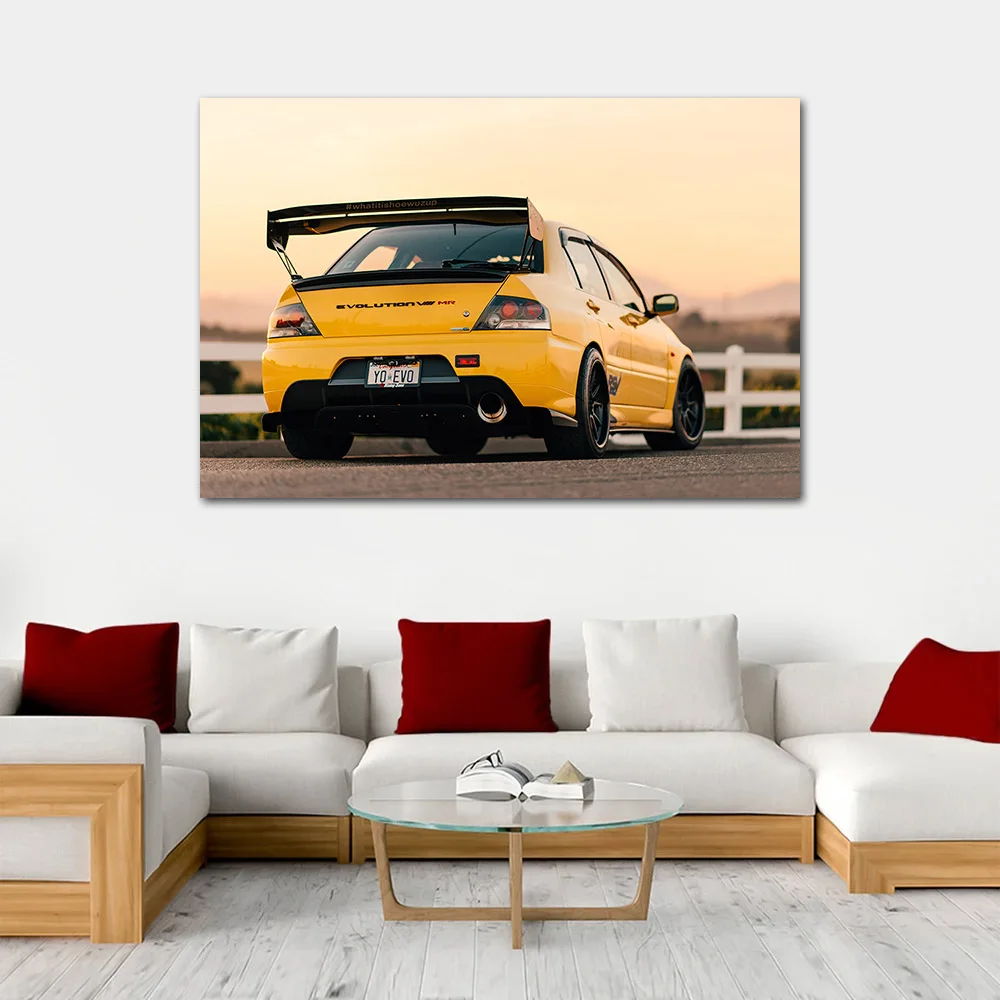Lancer Evolution VIII MR Car Canvas Painting Wall Art Home Decor Posters & Prints Decorative Pictures for Room