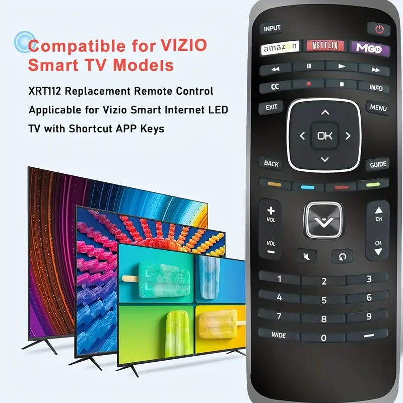 New Upgrade Your Vizio Smart TV WithThe XRT112 V2 Remote Control  No Setup Required!