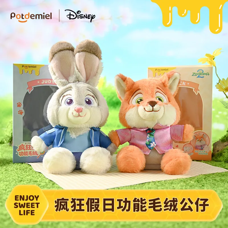 

Плюшевые куклы-фигурки Джуди Хоппс и Ник Вайлд из Зоотопии, мягкие игрушки, подарок на день рождения для девочек, любителей мультфильмов