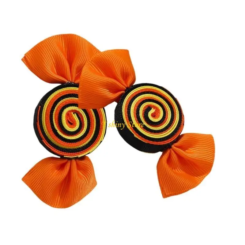 N58F 2pcs Colorful Hair Clip for Girls Stylish Hair Accesories Hairpin Hairpieces with Candy Dessert and Animal Patterns