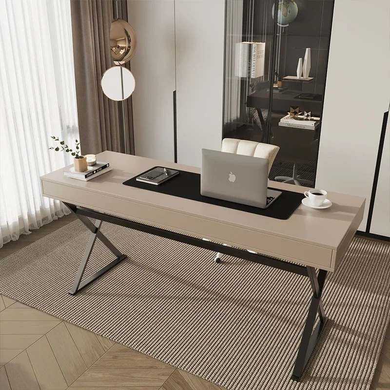 

Italian Minimalist Office Computer Desk Home Writing Nordic Modern Simple Tabke Bedroom Study Computer Desk Mesa Home Furniture