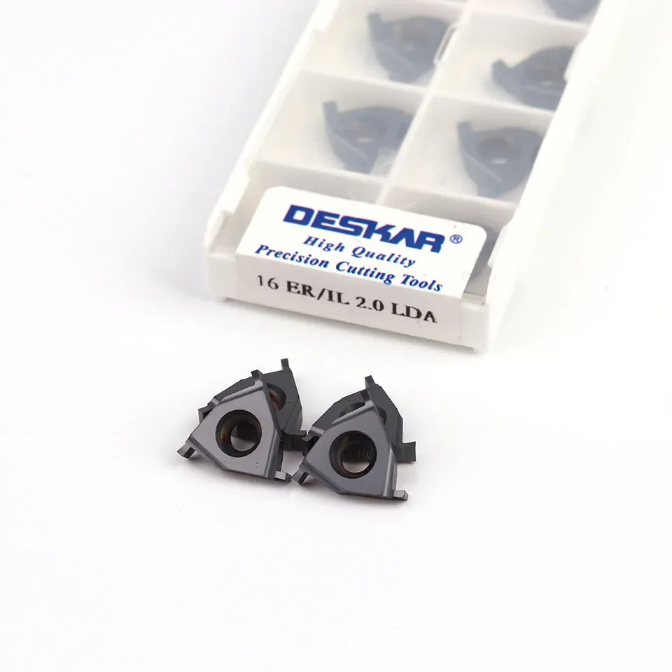 

10PCS DESKAR 16ER/IL 16IR/EL 0.7-3.0 LF6018 CNC Lathe Cutter Inserts Turning Tools Shallow Groove Carbide Slotting Blades