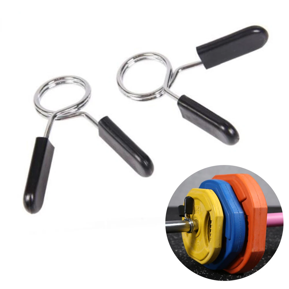 

1 Piece 25/28/30 Mm Barbell Clamp Spring Collar Clips Gym Weight Dumbbell Lock Standard Lifting Kit Barbell Lock