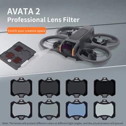 For DJI AVATA 2 Lens Filter ND64PL ND8PL Light Reduction UV CPL LPR STAR MCUV ND8 ND16 ND32 ND64 Filters Accessories