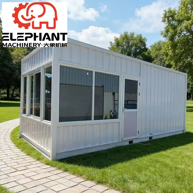 Prefabricated Modular Folding Flat Pack Container House ELEPNANT House Office Building Storage Living Supermarket Gym Use Modern