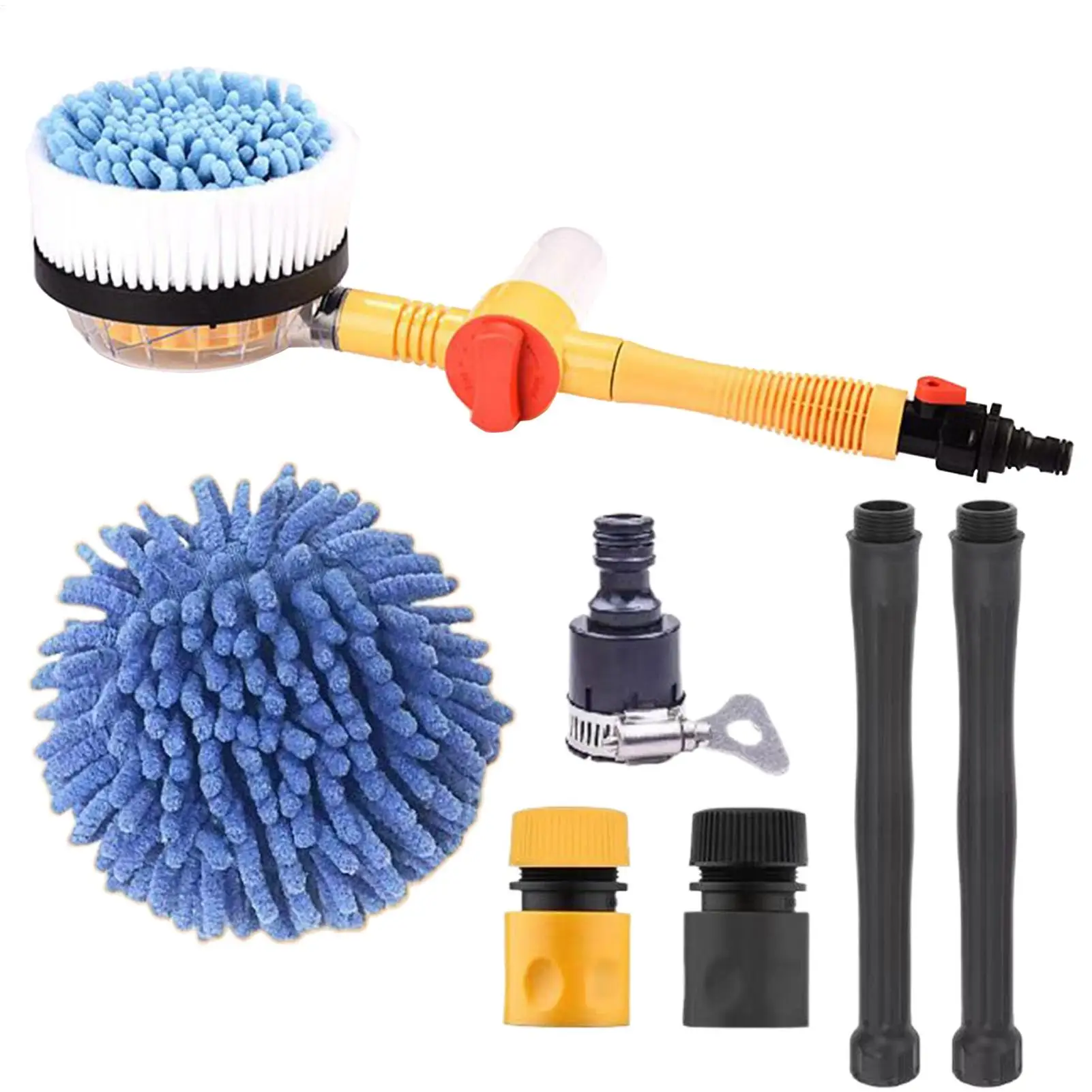 Car Wash Brush Car Cleaning Mop Rotating Extendable No Scratch Duster for Dust Automotive Vehicle Auto Dirt Detailing Washing