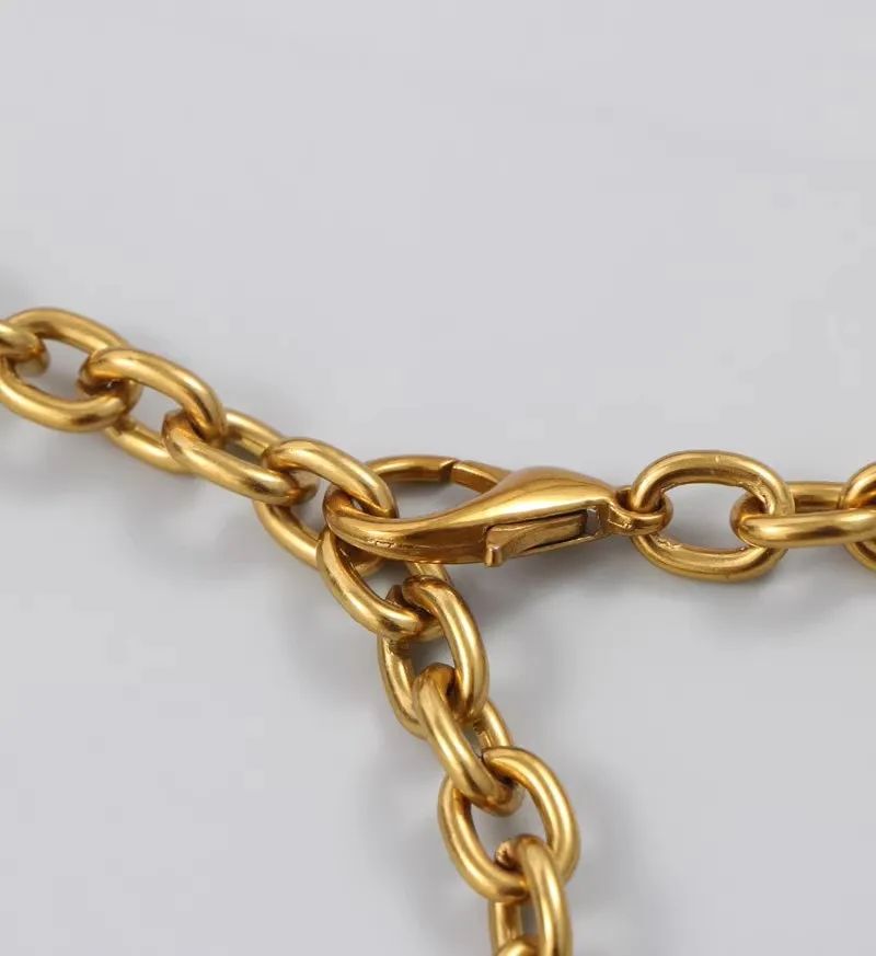 เข็มขัดคอร์เซ็ทโลหะสีทองลายดาวสไตล์วินเทจสำหรับผู้หญิง สายคาดเอวสำหรับตกแต่งชุดเดรส รุ่น J1690