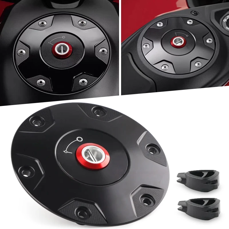 

Motorcycle CNC Fuel Caps Gas Oil Airbox Tank Cover For HYPERMOTARD 950 SP Hypermotard950 RVE Diavel 1260 DIAVEL 1260S