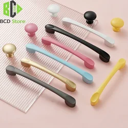 BCD Colored Children's Cartoon Drawer Cabinet Knobs And Handles Modern Minimalist Clothing Cabinet Aluminum Alloy Door Handle