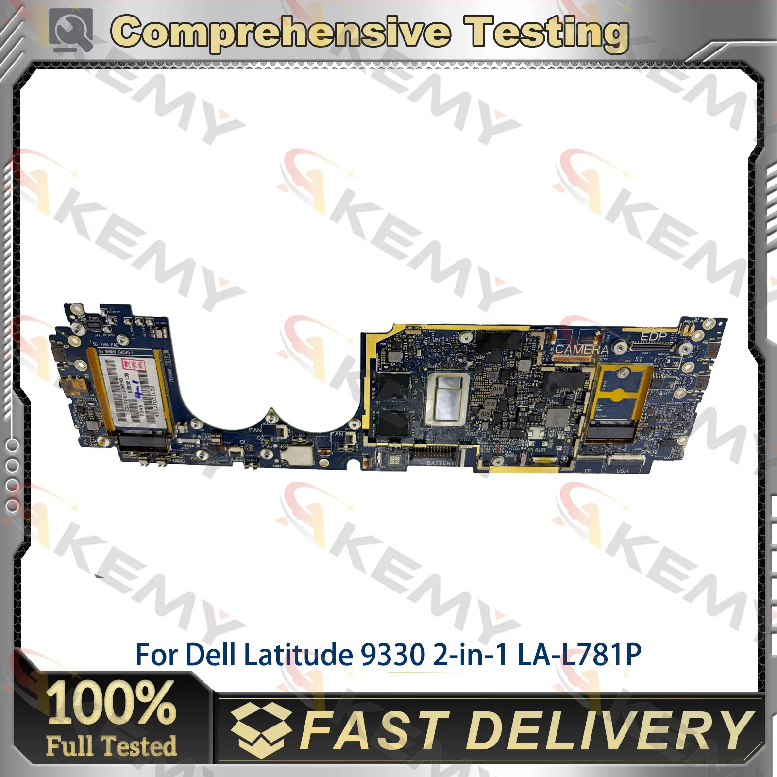 LA-L781P Laptop Motherboard For Dell Latitude 9330 2-in-1 Laptop with Intel i5 i7 CPU 00Y1WN 0DXMXY HDB32 Mainboard 100% Tested