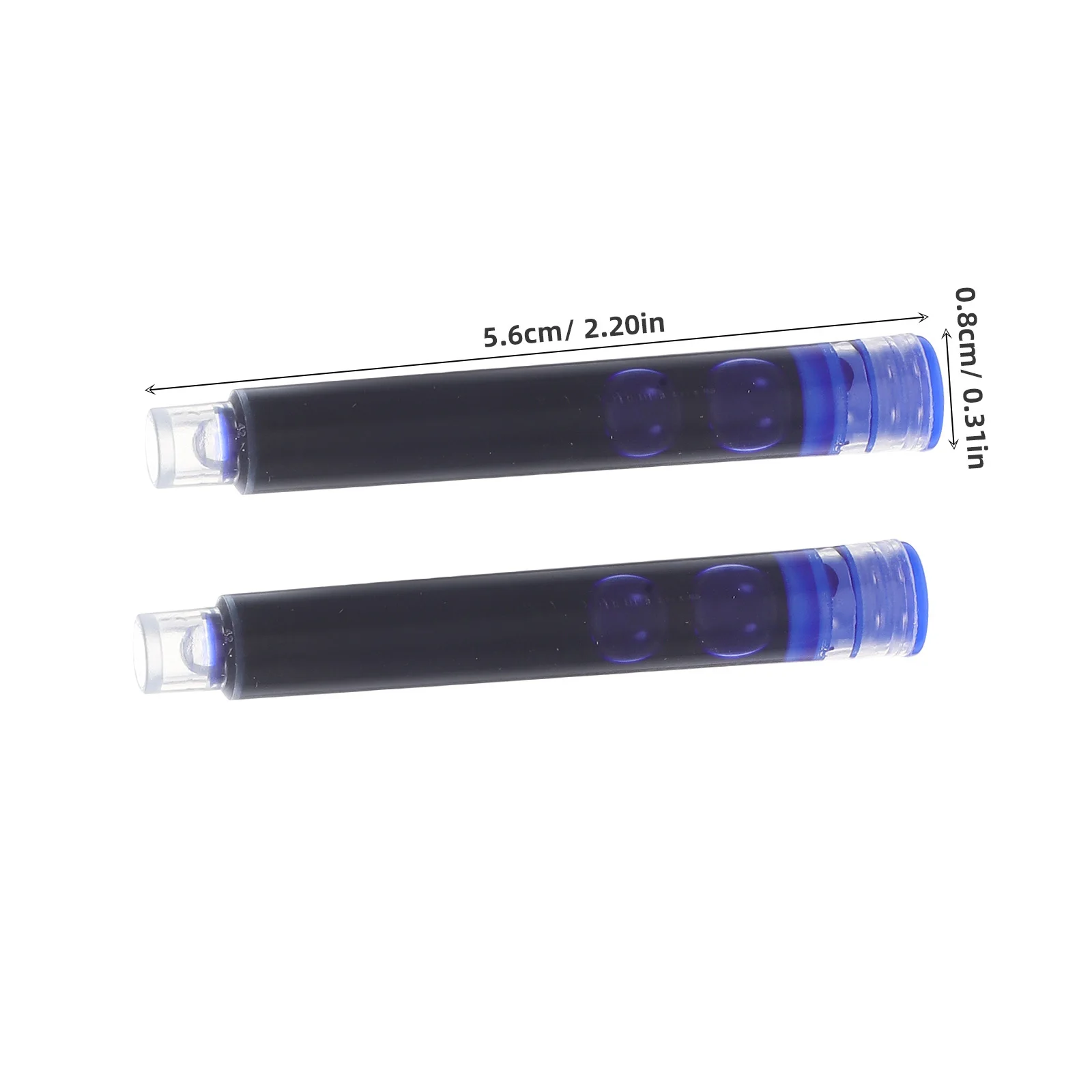 1Set Fountain Pen Ink Cartridges Quick Drying Black Refillable Ink Refills Smooth Writing for Homework School Use Writing